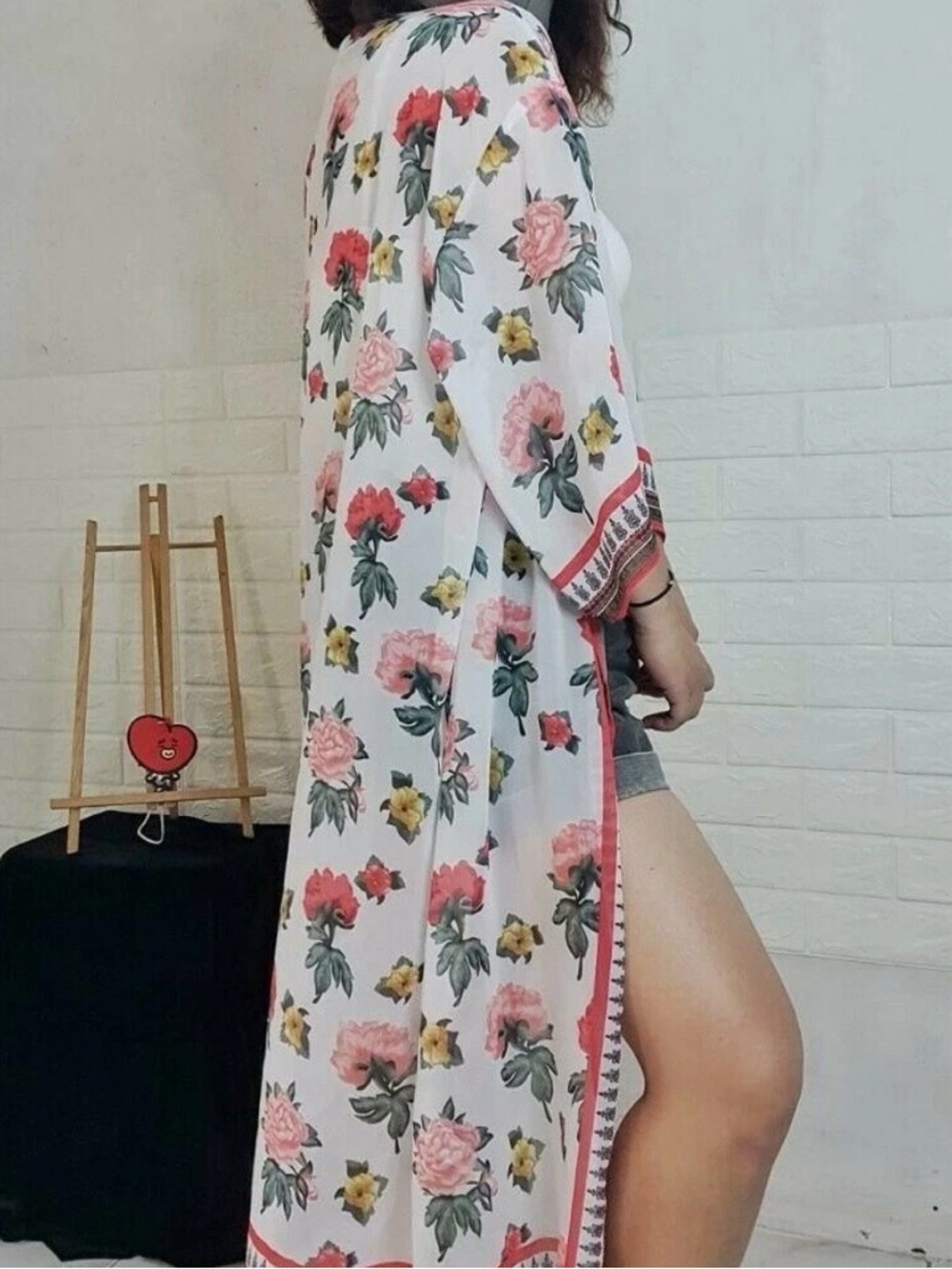 H&M Loves Coachella Collection Kimono Duster size Large Boho Chic  Festival - Picture 14 of 16